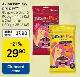 Tesco Akinu Bites & Fun nabídka