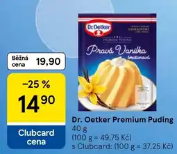 Tesco Dr.Oetker Premium Puding nabídka
