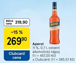 Tesco Aperol nabídka