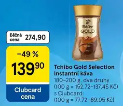Tesco Tchibo Gold Selection Instantní káva nabídka