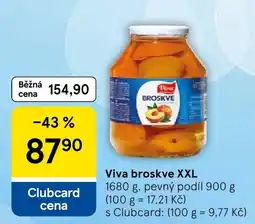 Tesco Viva broskve XXL nabídka