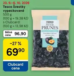 Tesco Tesco švestky vypeckované nabídka