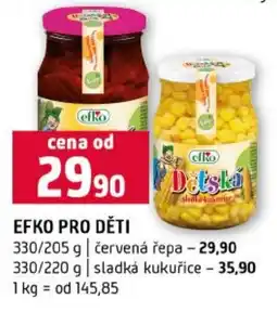 Terno Efko pro děti nabídka