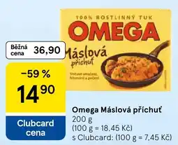 Tesco Omega Máslová příchuť nabídka