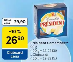 Tesco Président Camembert nabídka