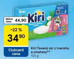 Tesco Kiri Tavený sýr z tvarohu a smetany nabídka
