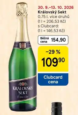 Tesco Kralovsky Sekt nabídka