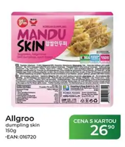 Tamda Foods Allgroo dumpling skin nabídka