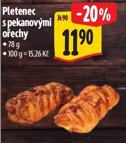 Albert Pletenec s pekanovými ořechy nabídka