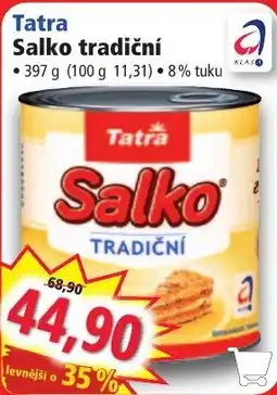 Norma Tatra Salko tradiční nabídka