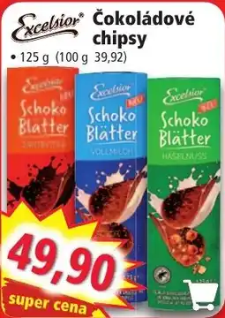 Norma Excelsior čokoládové chipsy nabídka