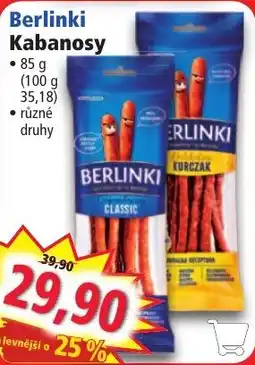 Norma Berlinki kabanosy nabídka