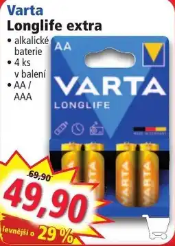 Norma Varta Longlife extra nabídka
