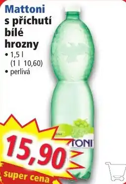 Norma Mattoni s příchutí bílé hrozny nabídka
