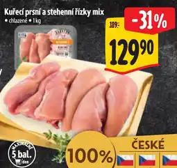 Albert Kuřecí prsní a stehenní řízky mix nabídka