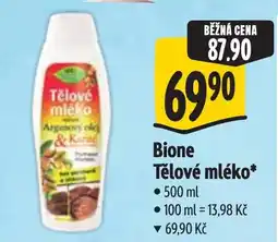 Albert Bione Tělové mléko nabídka