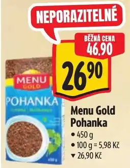 Albert Menu Gold Pohanka nabídka