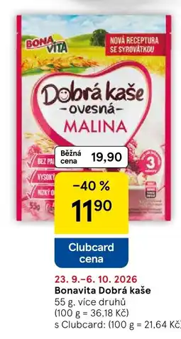 Tesco Bonavita Dobrá kaše nabídka