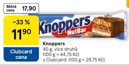 Tesco Knoppers NutBar nabídka