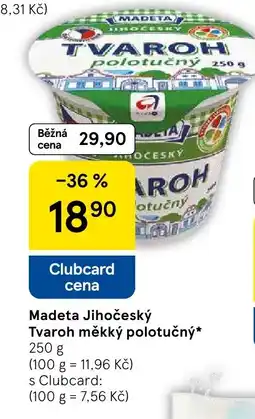 Tesco Madeta Jihocesky Tvaroh měkký polotučný nabídka