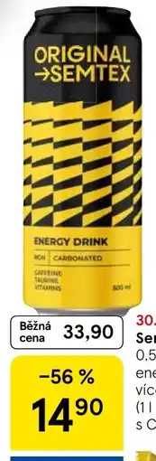 Tesco Original semtex energy drink nabídka