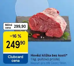 Tesco Hovězí klička bez kosti nabídka