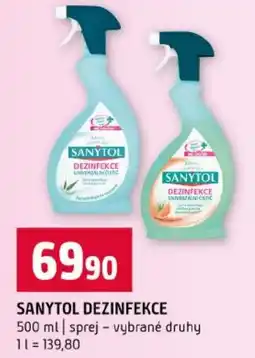 Terno Sanytol dezinfekce nabídka