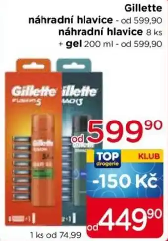 Gillette náhradní hlavice