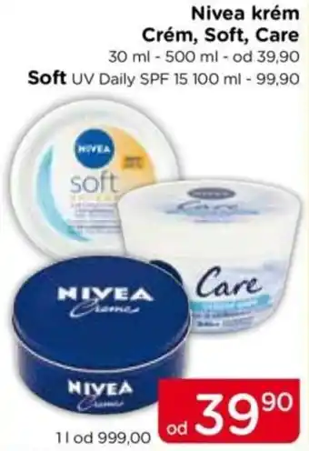 Nivea krém Crém, Soft, Care