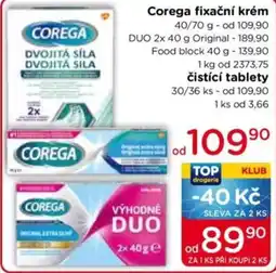 TOP drogerie Corega fixační krém nabídka