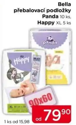 TOP drogerie Bella přebalovací podložky Panda Happy nabídka