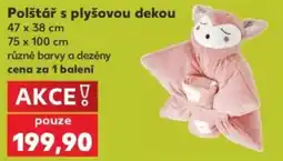 Kaufland Polštář s plyšovou dekou nabídka