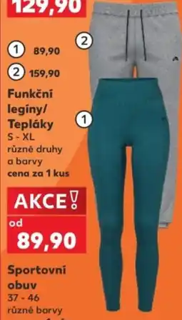 Kaufland Funkční legíny/Tepláky nabídka