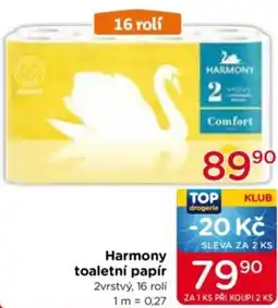 TOP drogerie Harmony toaletní papír nabídka