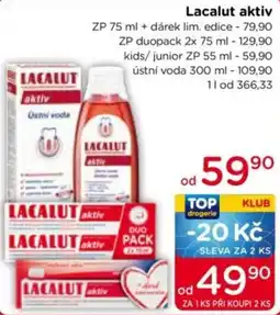 TOP drogerie Lacalut aktiv nabídka