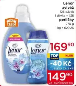 TOP drogerie Lenor aviváž nabídka