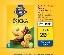 Tesco Opavia zlaté esíčka se skořicí so škoricou nabídka