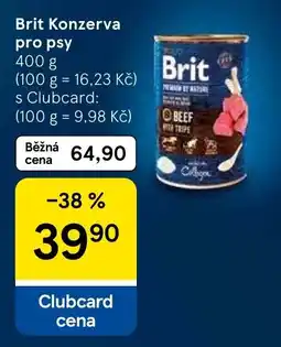 Tesco Brit konzerva pro psy nabídka