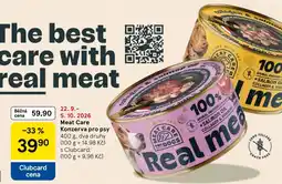 Tesco Meat Care konzerva pro psy nabídka