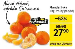 Tesco Mandarinky nabídka