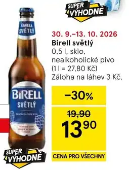 Tesco Birell světlý nabídka
