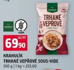 Terno Krahulík trhané vepřové sous-vide nabídka