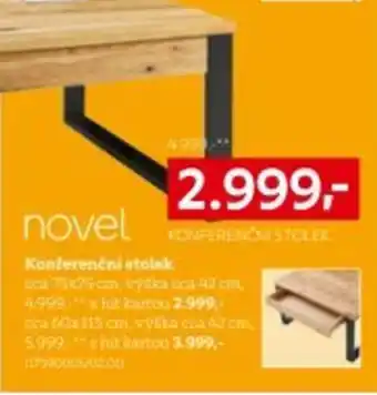 Novel konferenční stolek