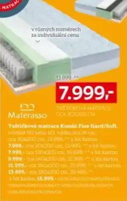 XXXLutz Materasso taštičková matrace kombi flex hard/soft nabídka