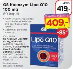 Magistra lékárny Gs koenzym lipo q10 nabídka