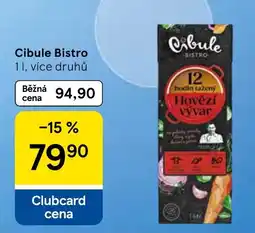 Tesco Cibule Bistro Hovězí vývar nabídka