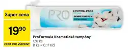 Tesco ProFormula Kosmetické tampóny nabídka