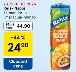 Tesco Relax mandarinka-maracuja-mango nabídka