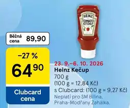 Tesco Heinz Kečup nabídka