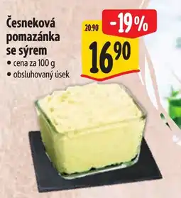 Albert Česneková pomazánka se sýrem nabídka